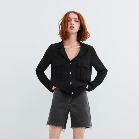 ZARA Button Up Blouse - Picture 2 of 7